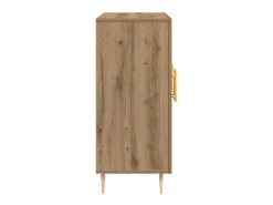 Aparador de roble artesanal 90x34x80 cm Madera de ingeniería