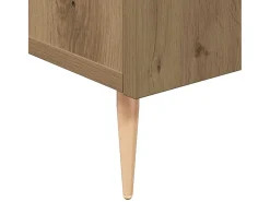 Aparador de roble artesanal 90x34x80 cm Madera de ingeniería