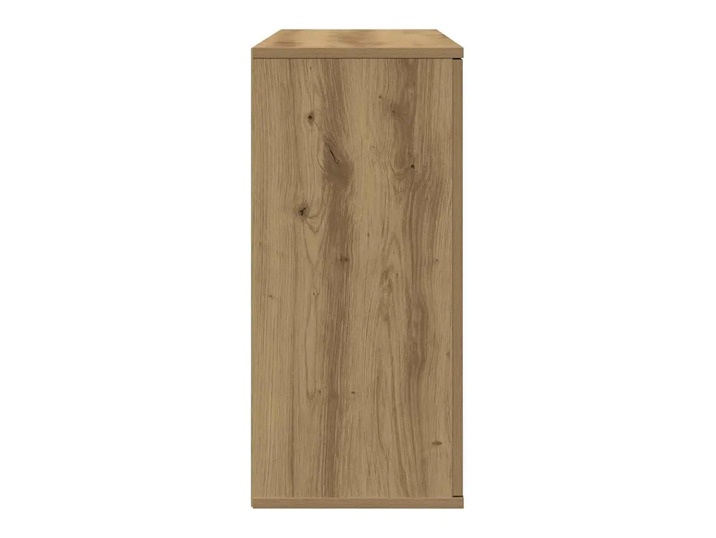 Aparador de roble artesanal 90x29,5x65 cm madera de ingeniería