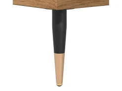 Aparador de roble artesanal 100x36x60 cm madera de ingeniería