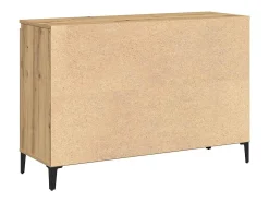 Aparador de roble artesanal 102x35x70 cm madera de ingeniería