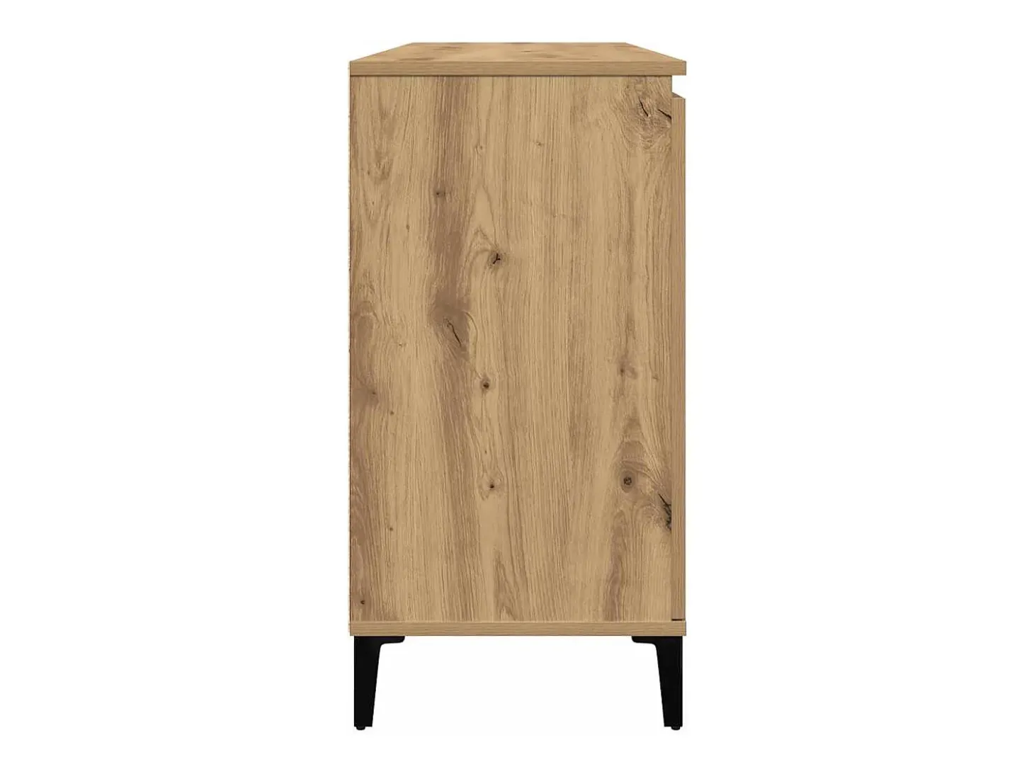 Aparador de roble artesanal 102x35x70 cm madera de ingeniería