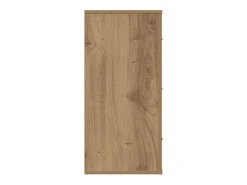 Aparador de roble artesanal 80x33x70 cm madera de ingeniería