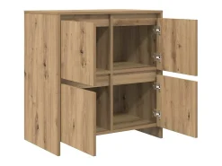 Aparador de roble hecho a mano 70 x 41 x 75 cm Madera de ingeniería