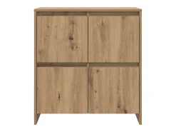 Aparador de roble hecho a mano 70 x 41 x 75 cm Madera de ingeniería
