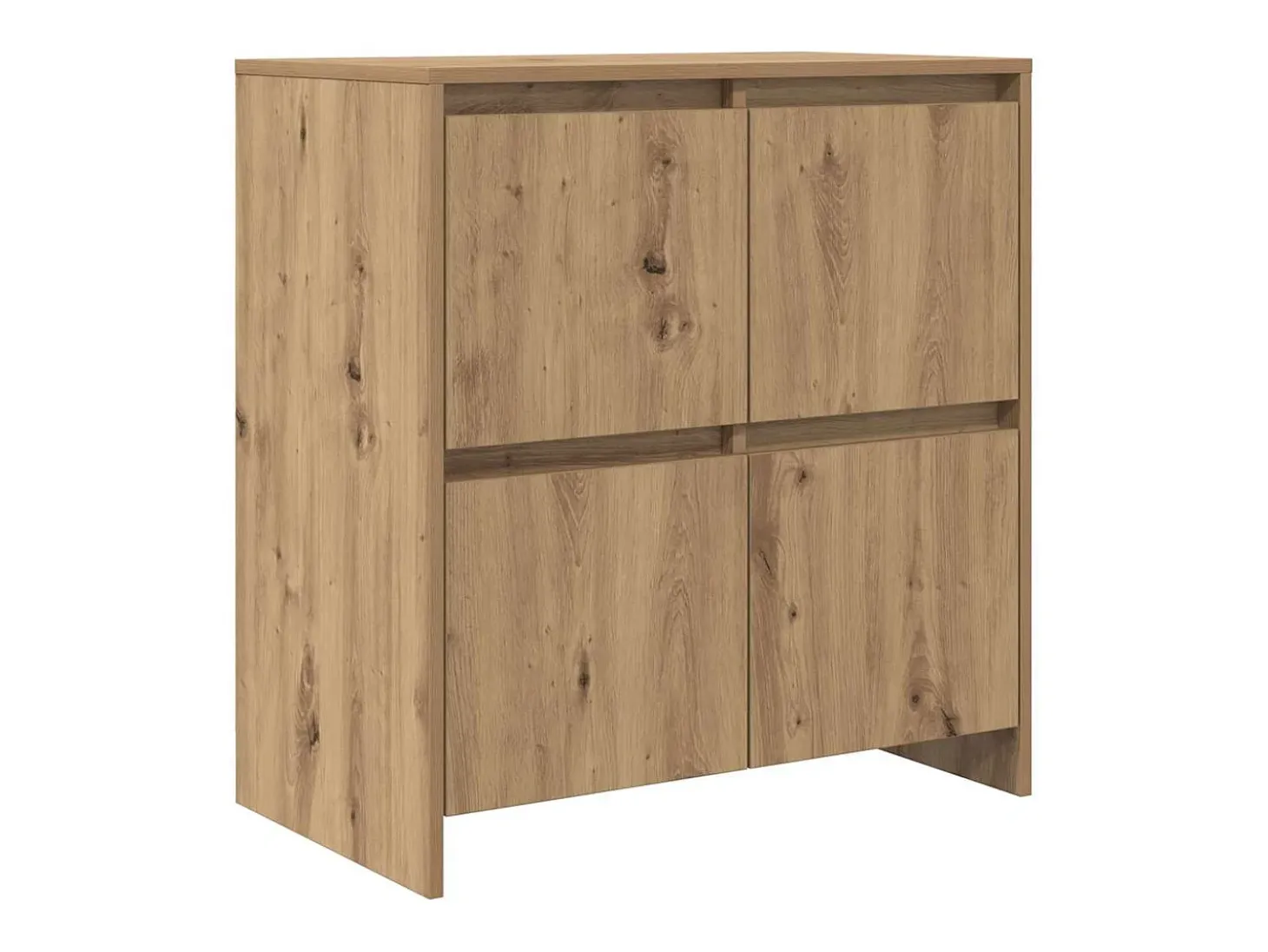 Aparador de roble hecho a mano 70 x 41 x 75 cm Madera de ingeniería
