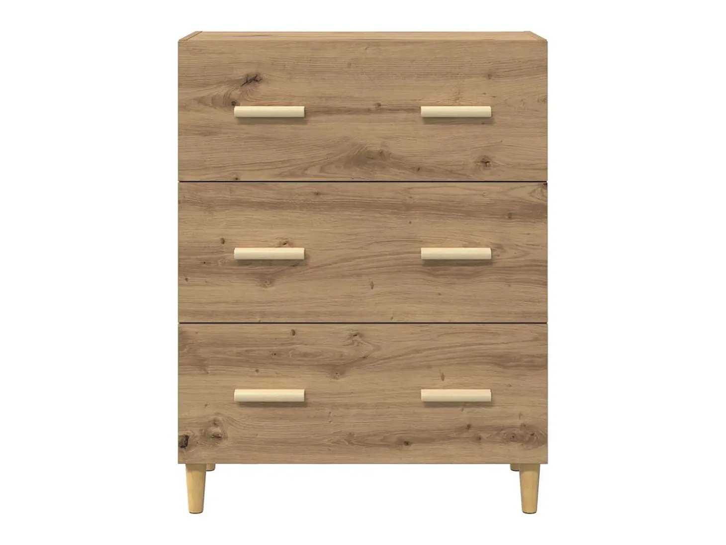 Aparador de roble hecho a mano 34 x 69,5 x 90 cm Madera de ingeniería