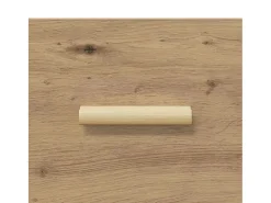 Aparador de roble hecho a mano 34 x 69,5 x 90 cm Madera de ingeniería