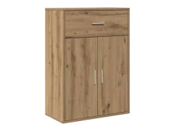 Aparador de roble hecho a mano 79 x 38 x 80 cm Madera de ingeniería