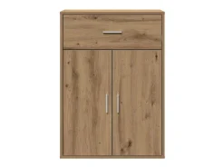 Aparador de roble hecho a mano 79 x 38 x 80 cm Madera de ingeniería