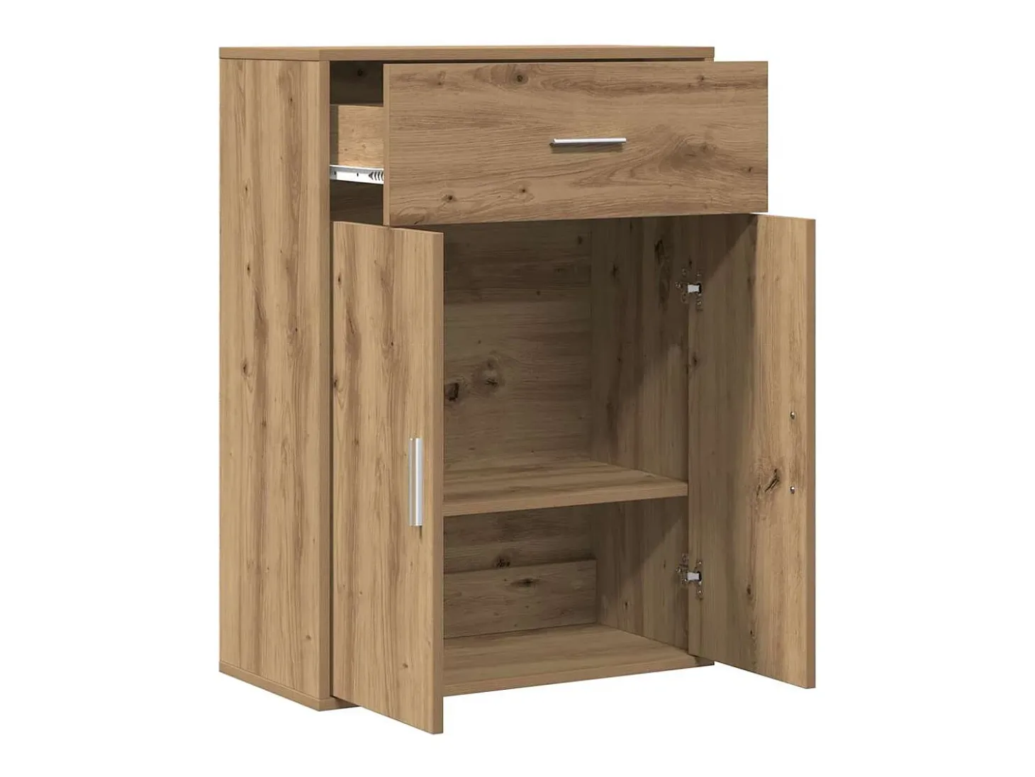 Aparador de roble hecho a mano 79 x 38 x 80 cm Madera de ingeniería