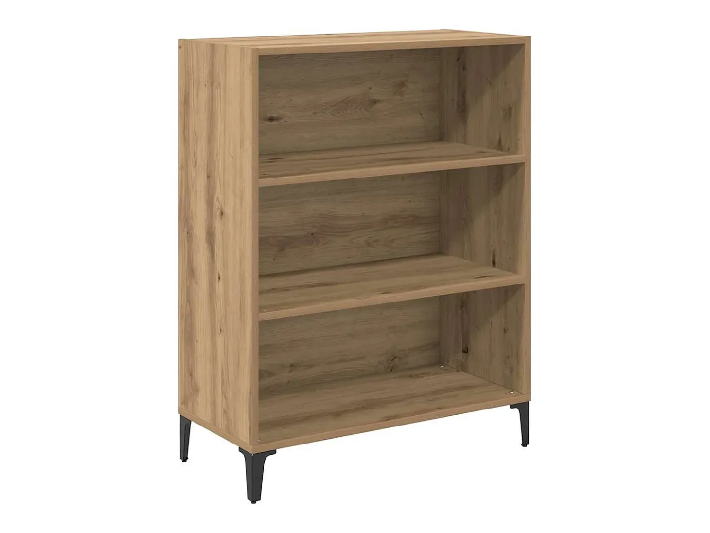 Aparador de roble hecho a mano 32,5 x 69,5 x 90 cm Madera de ingeniería