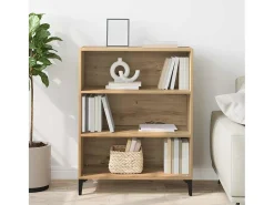 Aparador de roble hecho a mano 32,5 x 69,5 x 90 cm Madera de ingeniería