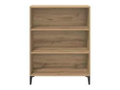 Aparador de roble hecho a mano 32,5 x 69,5 x 90 cm Madera de ingeniería