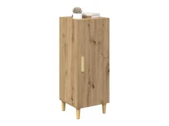 Aparador de roble hecho a mano 34,5 x 34 x 90 cm Madera de ingeniería