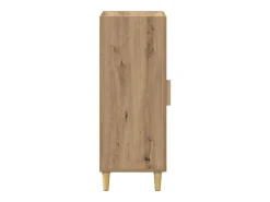 Aparador de roble hecho a mano 34,5 x 34 x 90 cm Madera de ingeniería