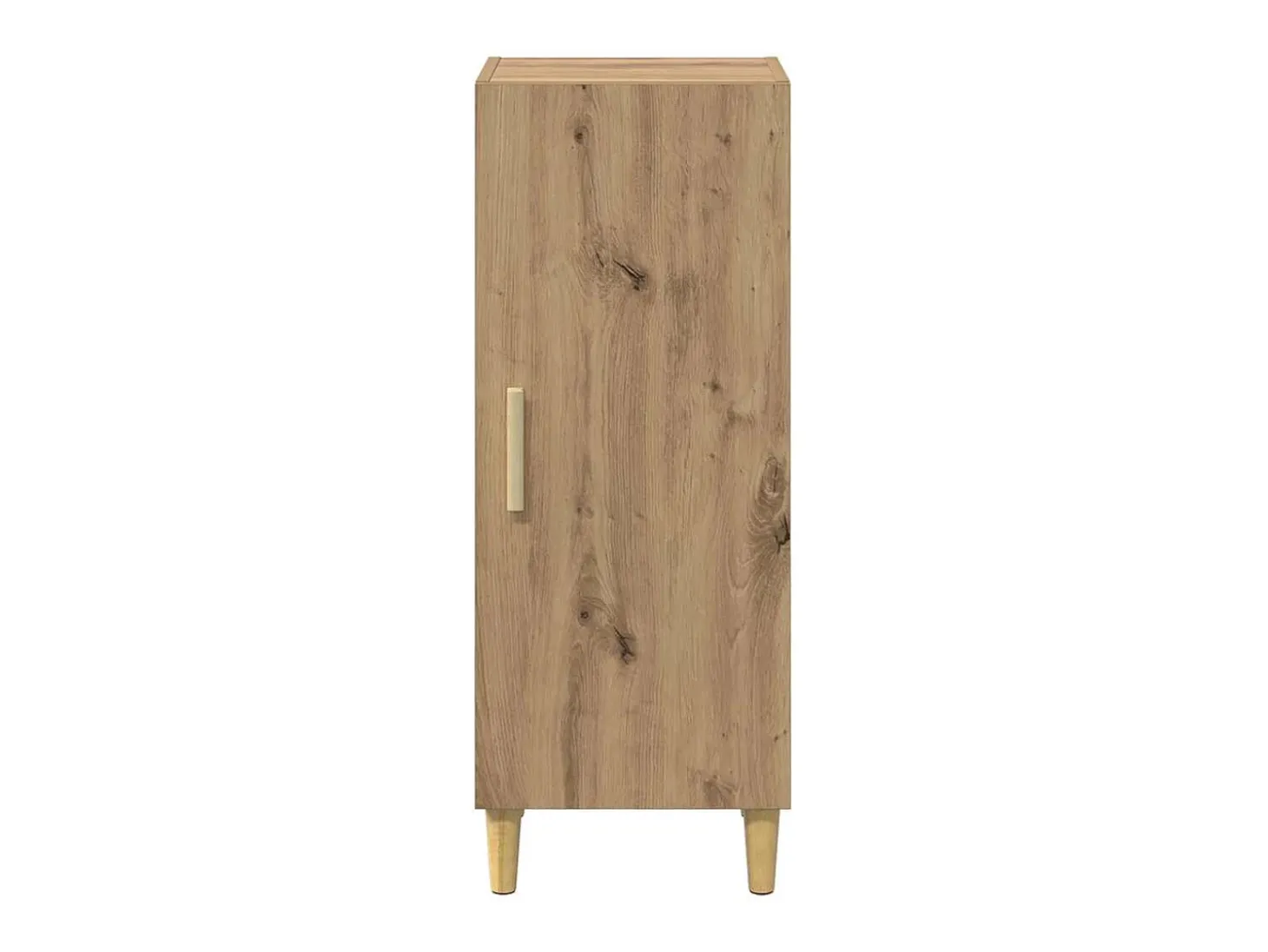 Aparador de roble hecho a mano 34,5 x 34 x 90 cm Madera de ingeniería