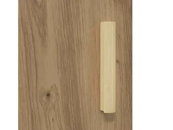 Aparador de roble hecho a mano 34,5 x 34 x 90 cm Madera de ingeniería