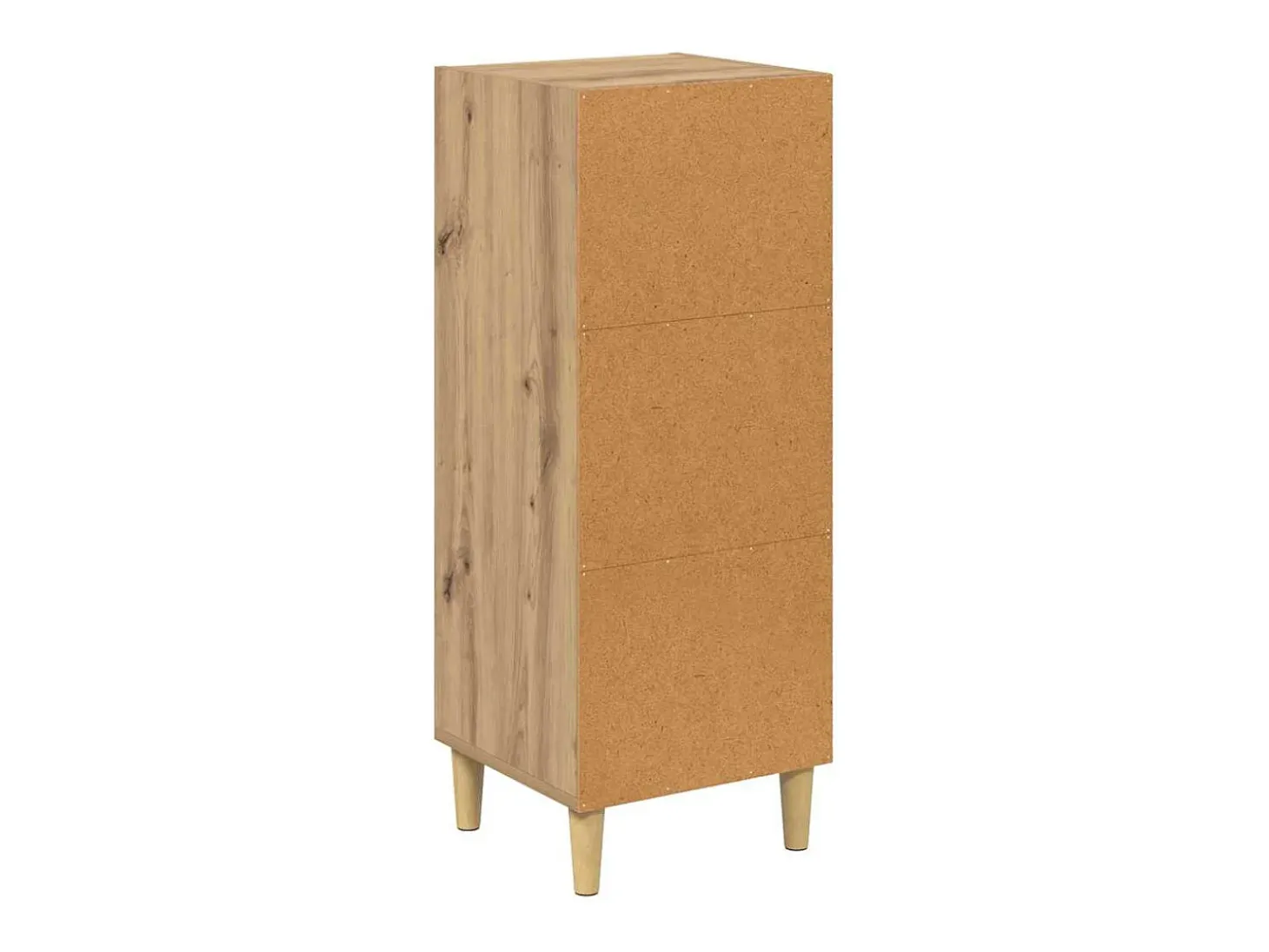 Aparador de roble hecho a mano 32,5 x 34,5 x 90 cm Madera de ingeniería