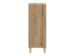 Aparador de roble hecho a mano 32,5 x 34,5 x 90 cm Madera de ingeniería