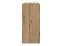 Aparador de roble hecho a mano 60 x 31 x 70 cm Madera de ingeniería