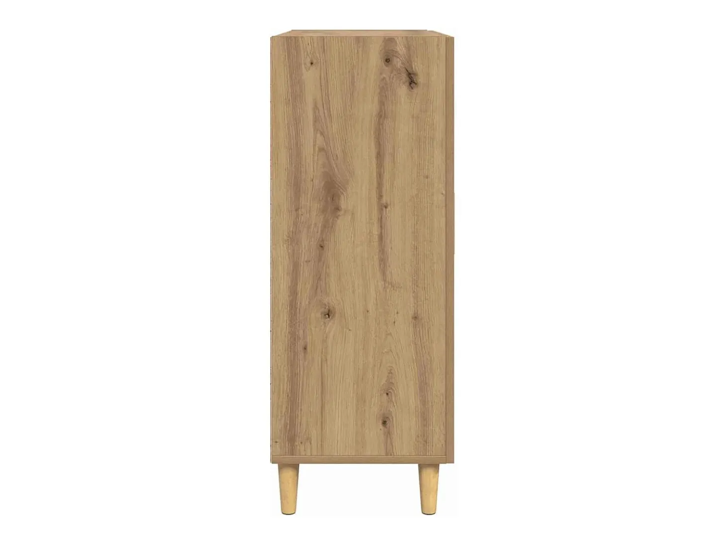 Aparador de roble hecho a mano 34 x 69,5 x 90 cm Madera de ingeniería