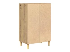 Aparador de roble hecho a mano 57 x 35 x 90 cm Madera de ingeniería