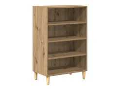 Aparador de roble hecho a mano 57 x 35 x 90 cm Madera de ingeniería