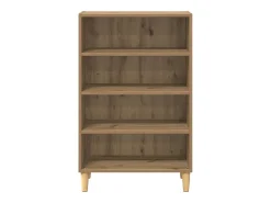 Aparador de roble hecho a mano 57 x 35 x 90 cm Madera de ingeniería