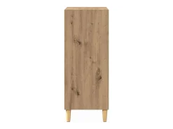 Aparador de roble hecho a mano 57 x 35 x 90 cm Madera de ingeniería