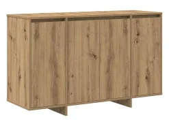 Aparador de roble Madera de ingeniería hecha a mano 120 x 41 x 75 cm