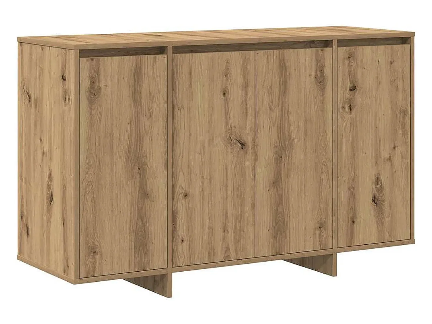 Aparador de roble Madera de ingeniería hecha a mano 120 x 41 x 75 cm