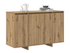 Aparador de roble Madera de ingeniería hecha a mano 120 x 41 x 75 cm