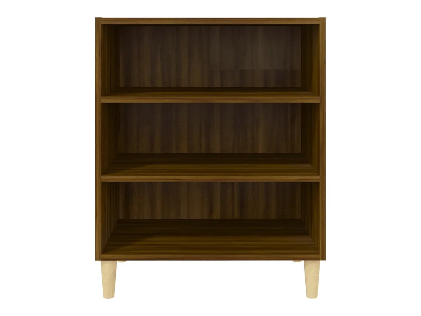Aparador de roble marrón 57x35x70 cm madera de ingeniería