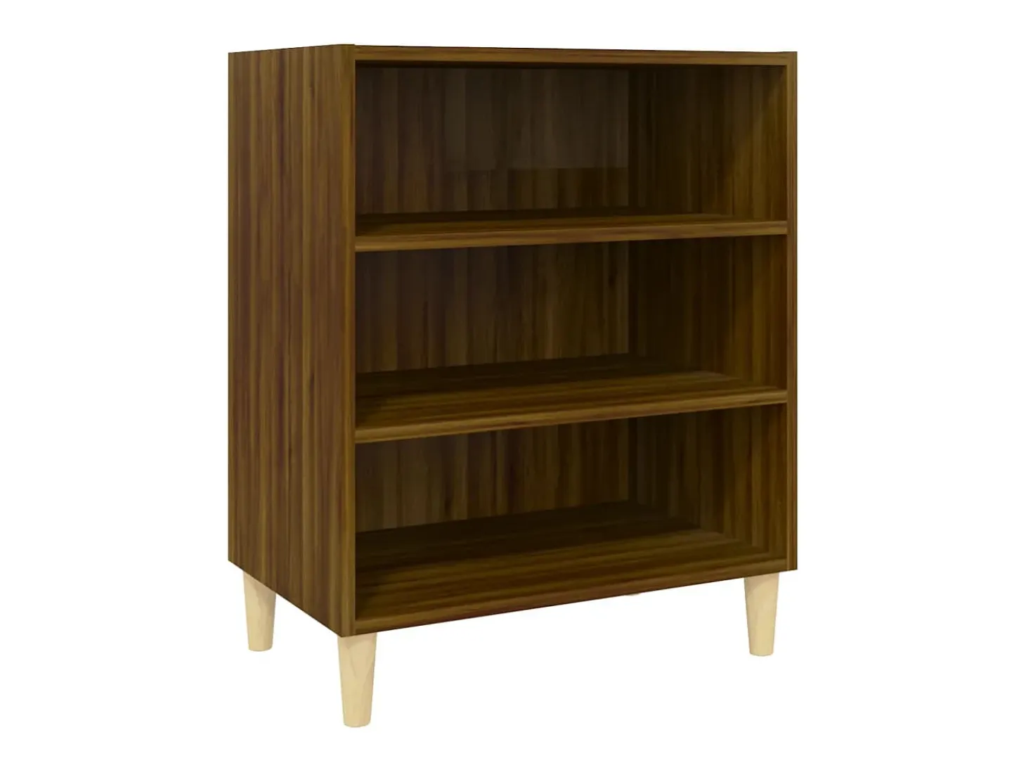 Aparador de roble marrón 57x35x70 cm madera de ingeniería