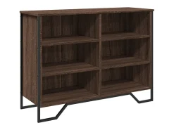 Aparador de roble marrón 101x35,5x74,5 cm madera de ingeniería