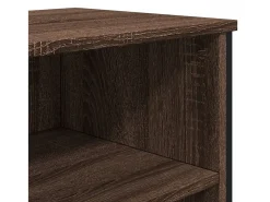 Aparador de roble marrón 101x35,5x74,5 cm madera de ingeniería