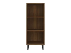 Aparador de roble marrón 34,5x32,5x90 cm madera de ingeniería