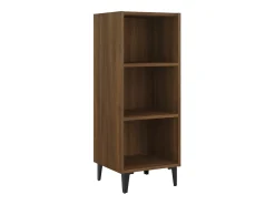 Aparador de roble marrón 34,5x32,5x90 cm madera de ingeniería