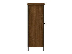 Aparador de roble marrón 70x30x80 cm madera de ingeniería