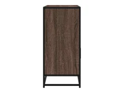 Aparador de roble marrón 100x35x76 cm madera de ingeniería