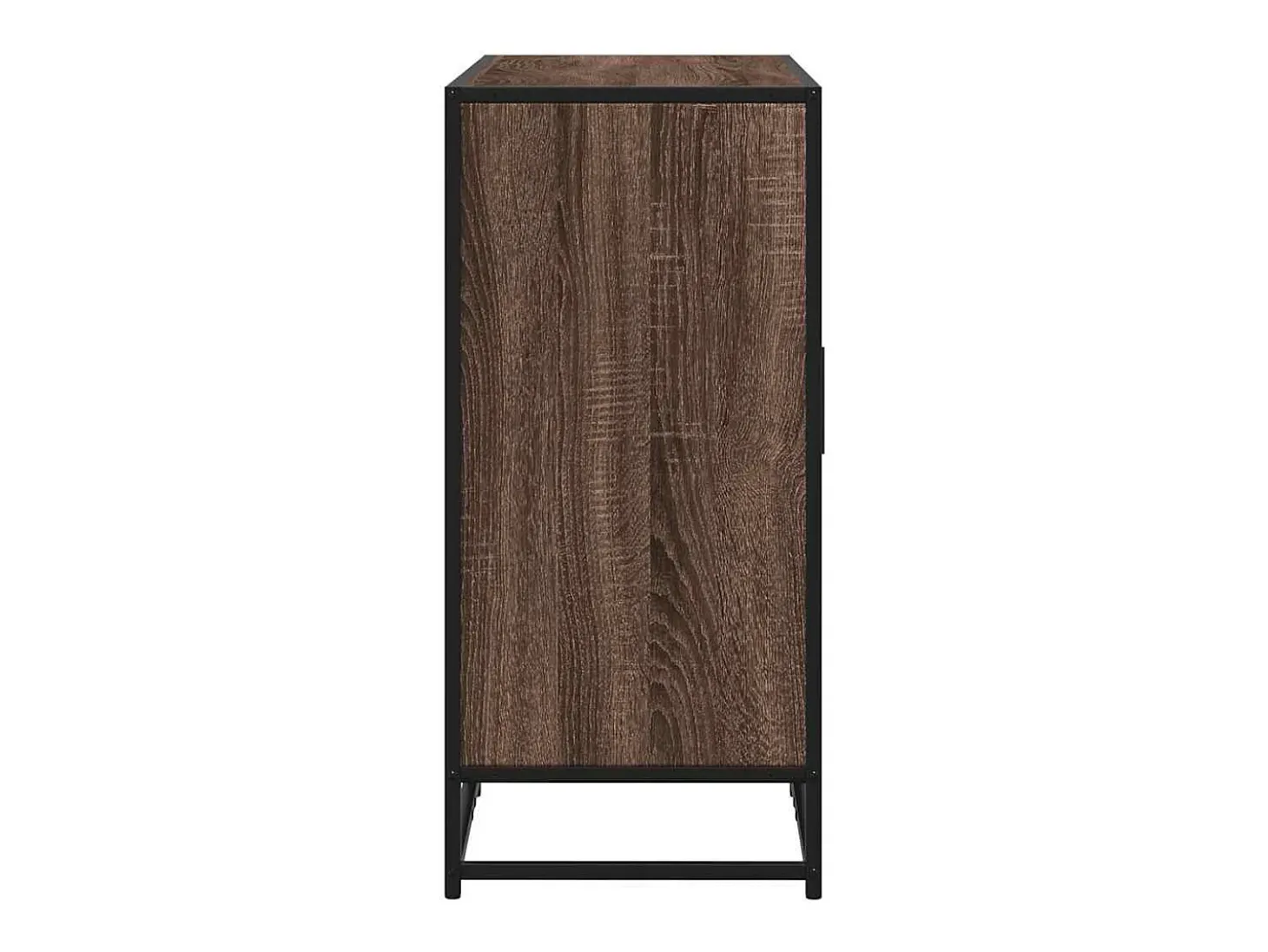 Aparador de roble marrón 94x35x76 cm madera de ingeniería