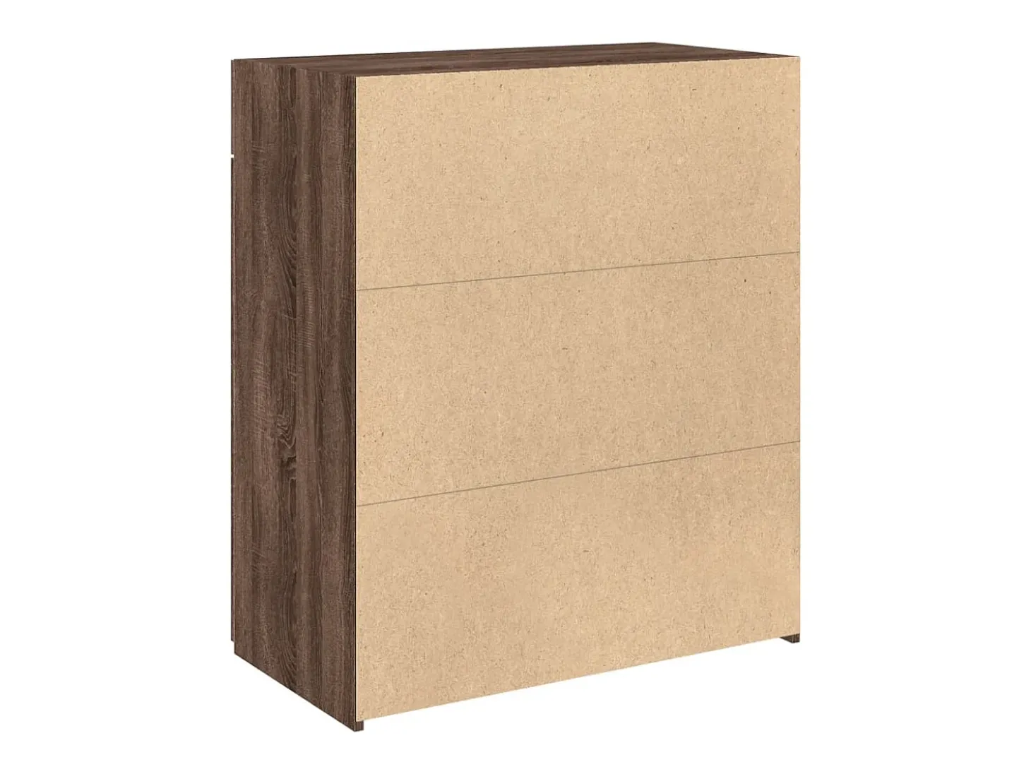 Aparador de roble marrón 80x42,5x93 cm madera de ingeniería