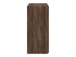 Aparador de roble marrón 80x42,5x93 cm madera de ingeniería