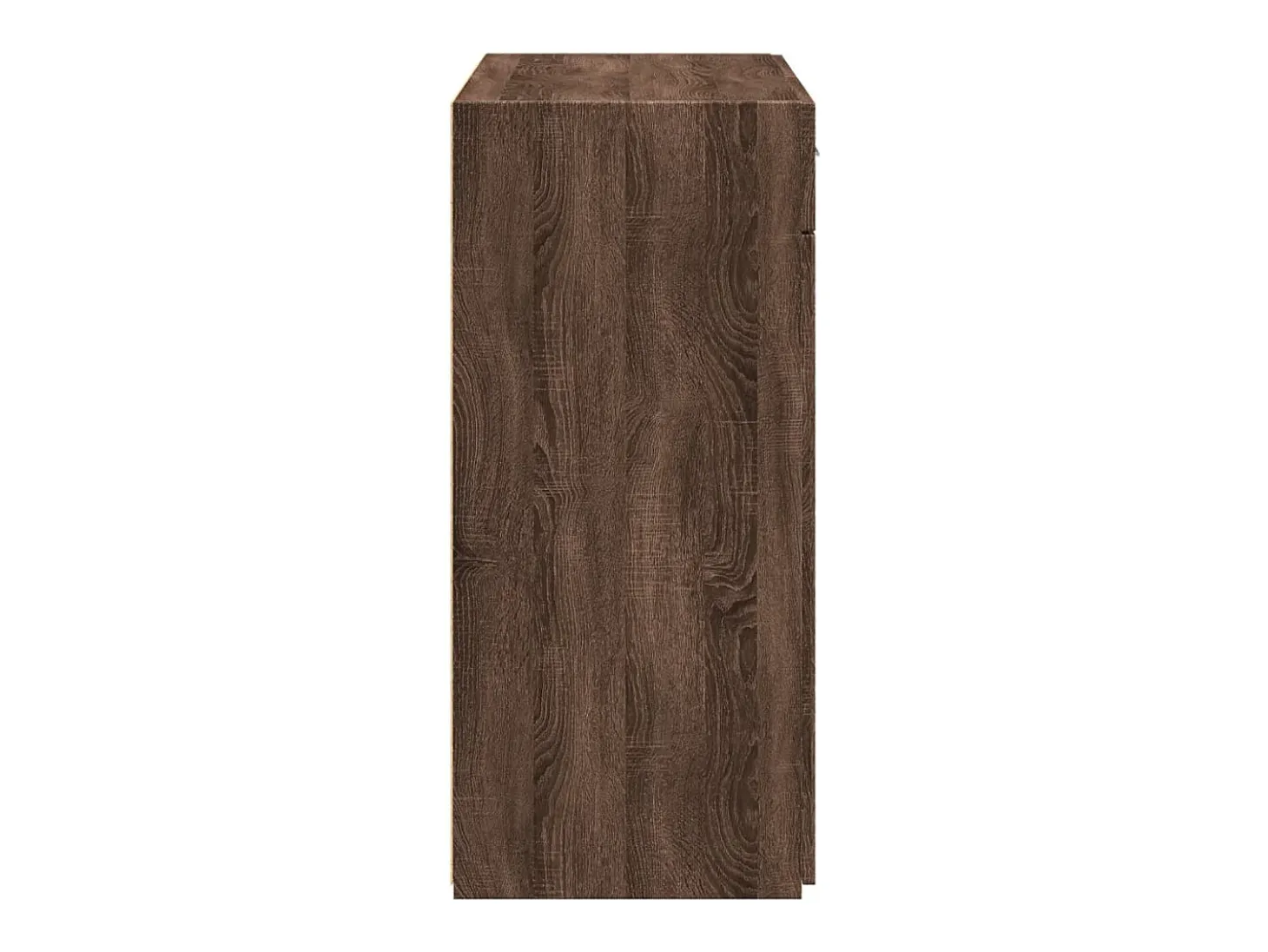 Aparador de roble marrón 80x42,5x93 cm madera de ingeniería