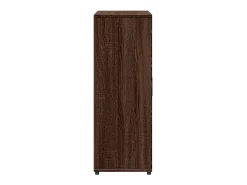 Aparador de roble marrón 60x31x84 cm madera de ingeniería