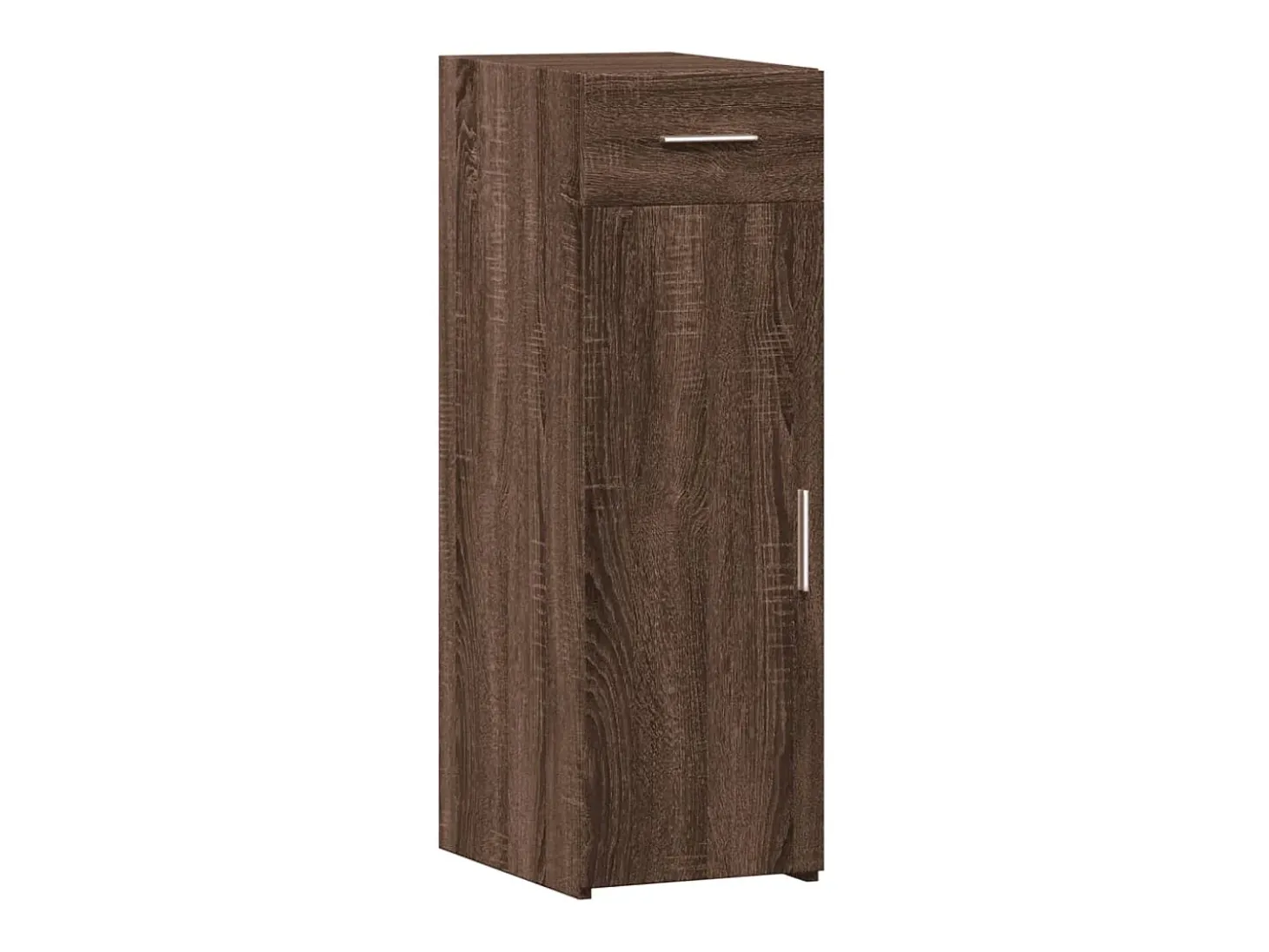 Aparador de roble marrón 30x42,5x93 cm madera de ingeniería
