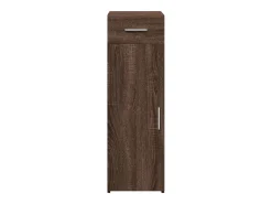 Aparador de roble marrón 30x42,5x93 cm madera de ingeniería