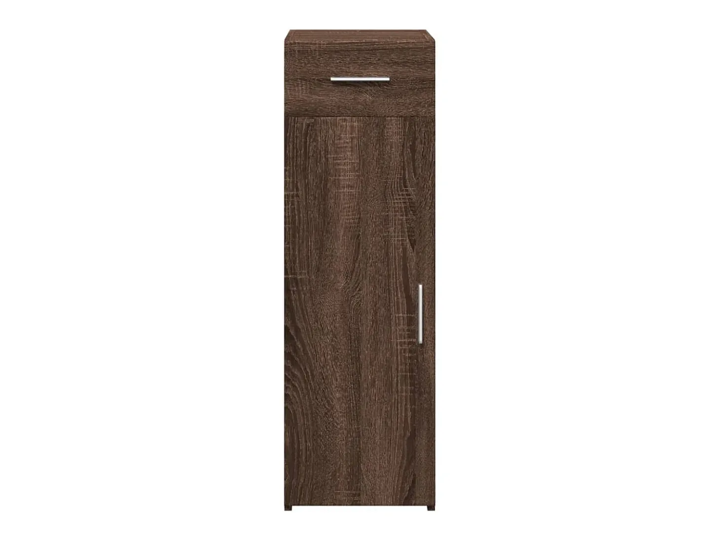 Aparador de roble marrón 30x42,5x93 cm madera de ingeniería