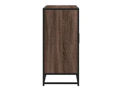 Aparador de roble marrón 92x35x76 cm Madera de ingeniería